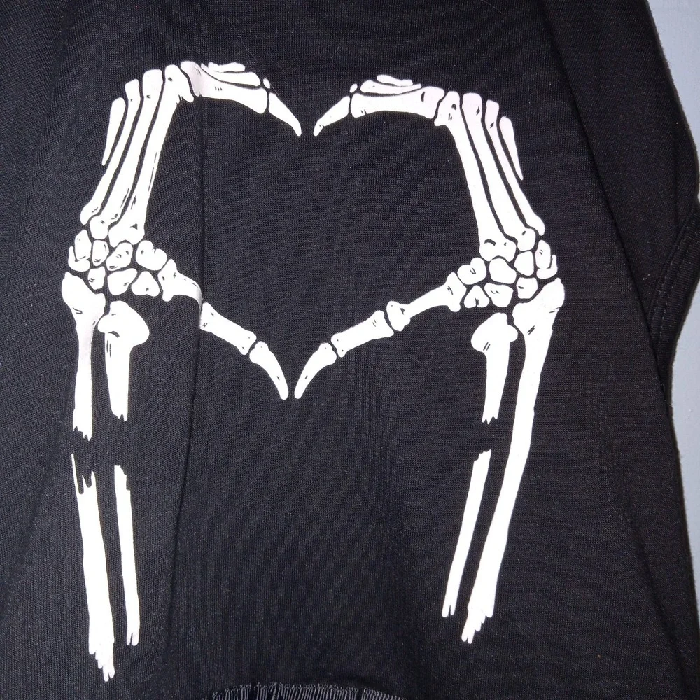 NWT‎ Thrills and Chills Dog SZ L Skeleton Halloween Costume Shirt w/ Tutu Dress